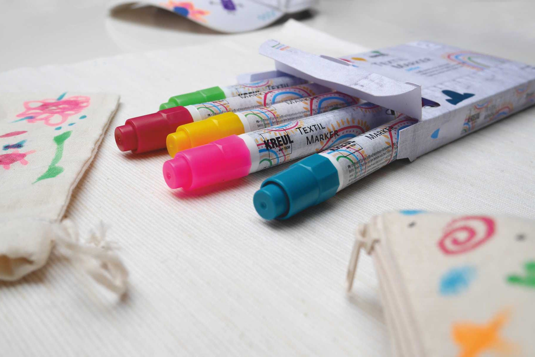 Sada fixů na textil Kreul Junior - 5ks